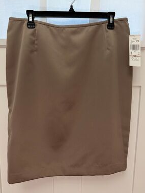 Kasper Classic Straight Taupe Women's Skirt